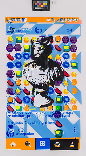 CAT, 2016 <br/>Self-Adhesive Vinyl on Vellum, 39" x 22"